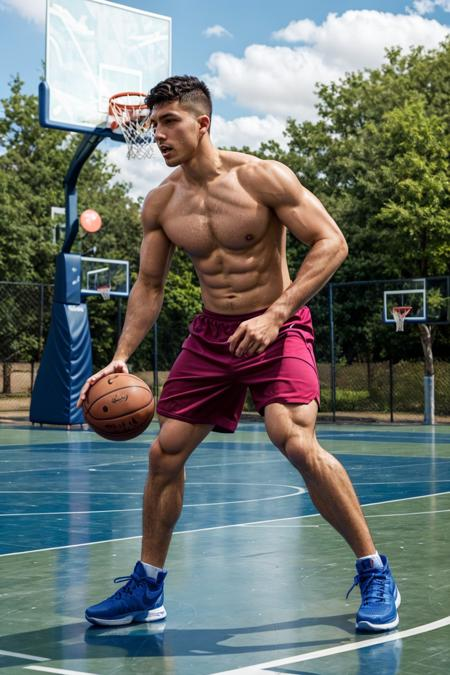 <lora:Clothing - Sexy Basketball Player:1>